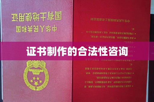 崇左证书制作的合法性咨询