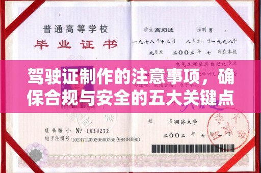 崇左驾驶证制作的注意事项，确保合规与安全的五大关键点