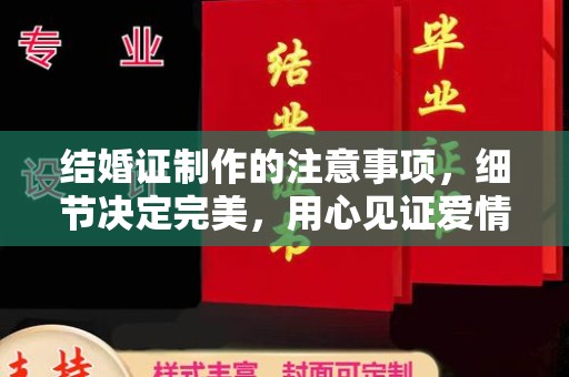 崇左结婚证制作的注意事项，细节决定完美，用心见证爱情