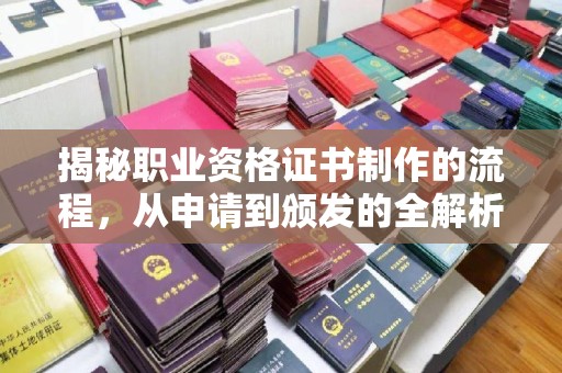 崇左揭秘职业资格证书制作的流程，从申请到颁发的全解析