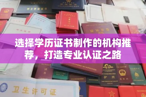 崇左选择学历证书制作的机构推荐，打造专业认证之路